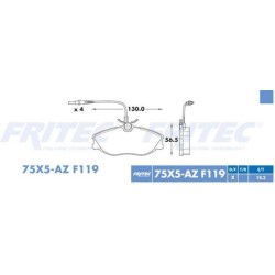 Balata Fritec SPC-75X5-AZ