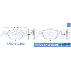 Balata Fritec SPC-7757-AZ